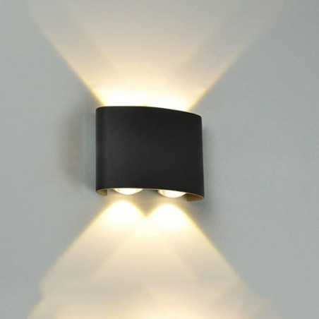 APLICA CU LED EXTERIOR LUMINA CALDA 2056/2 BK