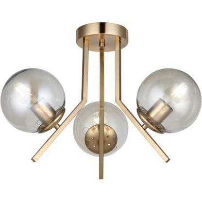 Lustra Gold cu 3 Golb Titan 3xE27 maxim 60W x3