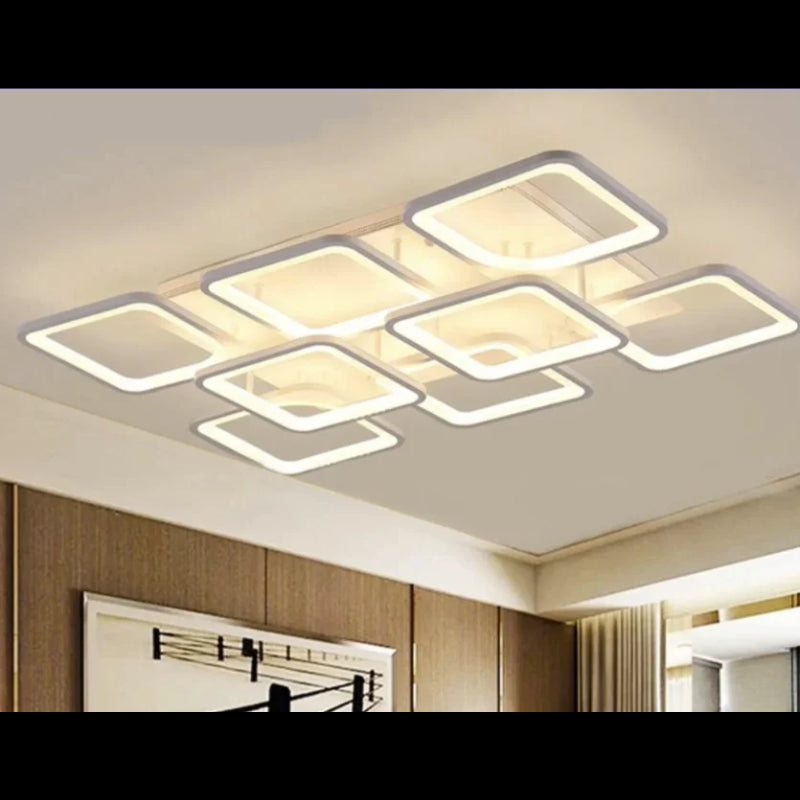Lustra LED Alb cu Telecomanda wifi 2.4G cu lumina/rece/calda/neutra intensitate reglabila