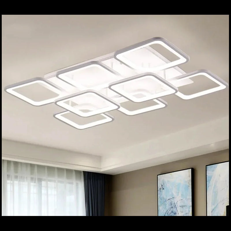 Lustra LED Alb cu Telecomanda wifi 2.4G cu lumina/rece/calda/neutra intensitate reglabila