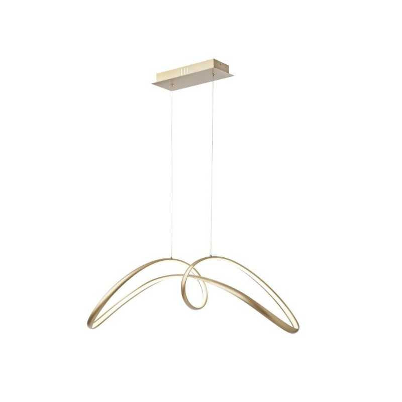 Lustra LED Gold Telecomanda wifi 2.4G lumina/rece/calda/neutra intensitate reglabila