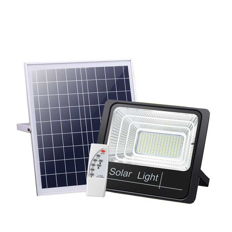 Proiector Solar 100W 381 LED 5M Cablu Lampa Incarcare Solara si Panou Solar
